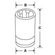 RTLE50 - Nasadka 1/4" niskoprofilowa, do śrub Torx®, E5