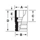 S201 - Nasadka 1/2" 12-kątna, długa, calowa, 5/8"