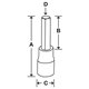SA10E - Nasadka trzpieniowa 1/2" do śrub 6-kątnych calowych, 5/16"