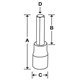 SA18E - Nasadka trzpieniowa 1/2" do śrub 6-kątnych calowych, 9/16"