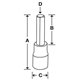 SAM12E - Nasadka trzpieniowa 1/2" do śrub 6-kątnych metrycznych, 12 mm