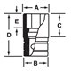 SDH141 - Nasadka 1/2" 12-kątna, Semi-Deep, calowa, 7/16"