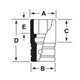 SIM400 - Nasadka udarowa 1/2" 6-kątna, długa, calowa, 1'1/4"