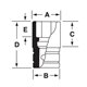 SIM420H - Nasadka udarowa 1/2" 6-kątna, długa, calowa, 1'5/16"