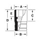 SIM440 - Nasadka udarowa 1/2" 6-kątna, długa, calowa, 1'3/8"