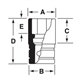 SIMD160A - Nasadka udarowa 1/2" 12-kątna, długa, calowa, 1/2"
