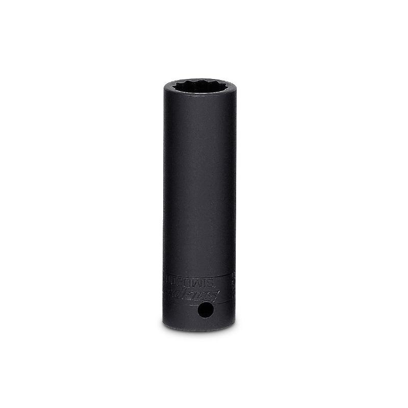 SIMD200A - Nasadka udarowa 1/2" 12-kątna, długa, calowa, 5/8" SIMD200A - Nasadka udarowa 1/2" 12-kątna, długa, calowa, 5/8"