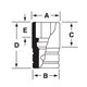 SIMDF180 - Nasadka udarowa 3/8" 12-kątna, długa, calowa, 9/16"