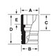 SIMDF220 - Nasadka udarowa 3/8" 12-kątna, długa, calowa, 11/16"