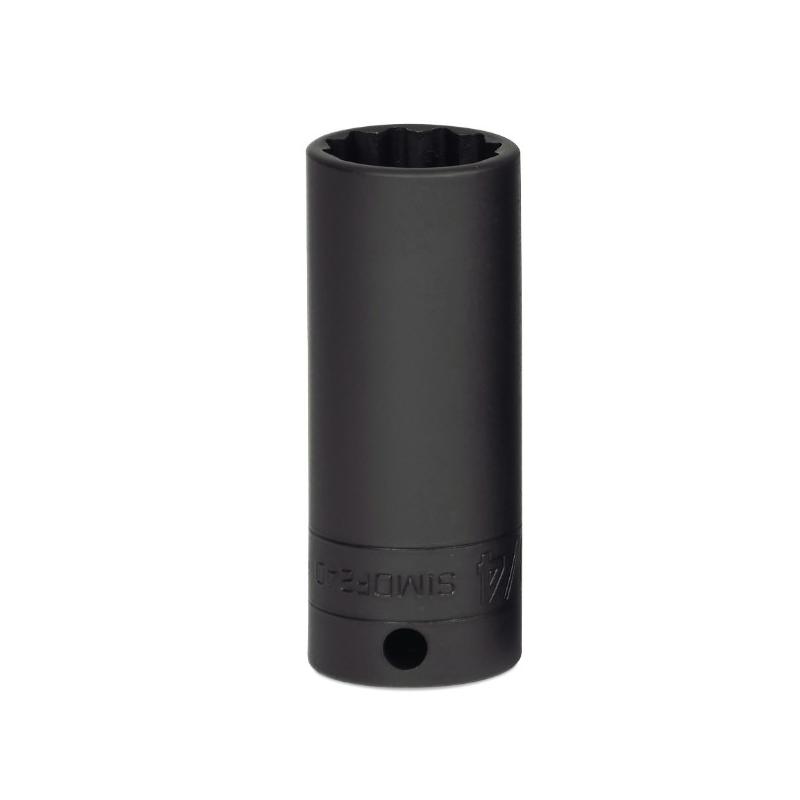 SIMDF240 - Nasadka udarowa 3/8" 12-kątna, długa, calowa, 3/4" SIMDF240 - Nasadka udarowa 3/8" 12-kątna, długa, calowa, 3/4"
