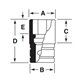 SIMDF240 - Nasadka udarowa 3/8" 12-kątna, długa, calowa, 3/4"