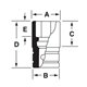 SIMDM130 - Nasadka udarowa 1/2" 12-kątna, długa, metryczna, 13 mm