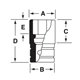 SIMDM330 - Nasadka udarowa 1/2" 12-kątna, długa, metryczna, 33 mm