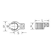 ➤ STAHLWILLE - 440 38 - Klucz pazurowy 1/2" 38 mm oczkowy otwarty - 3190038 ✔