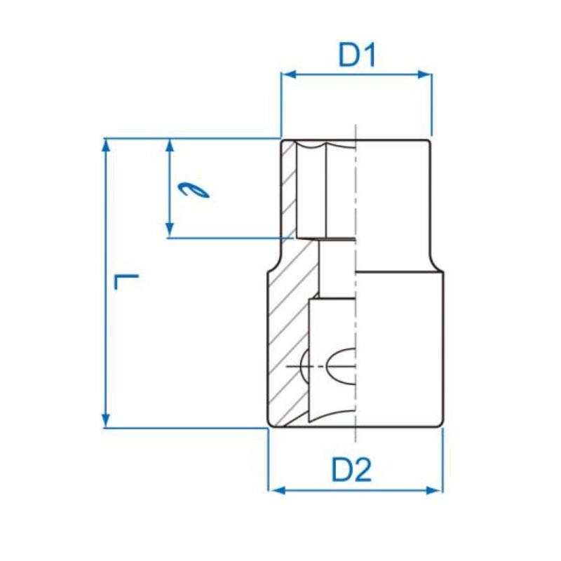 437520M - Nasadka 1/2" do śrub Torx®, E20