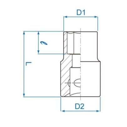 437524M - Nasadka 1/2" do śrub Torx®, E24