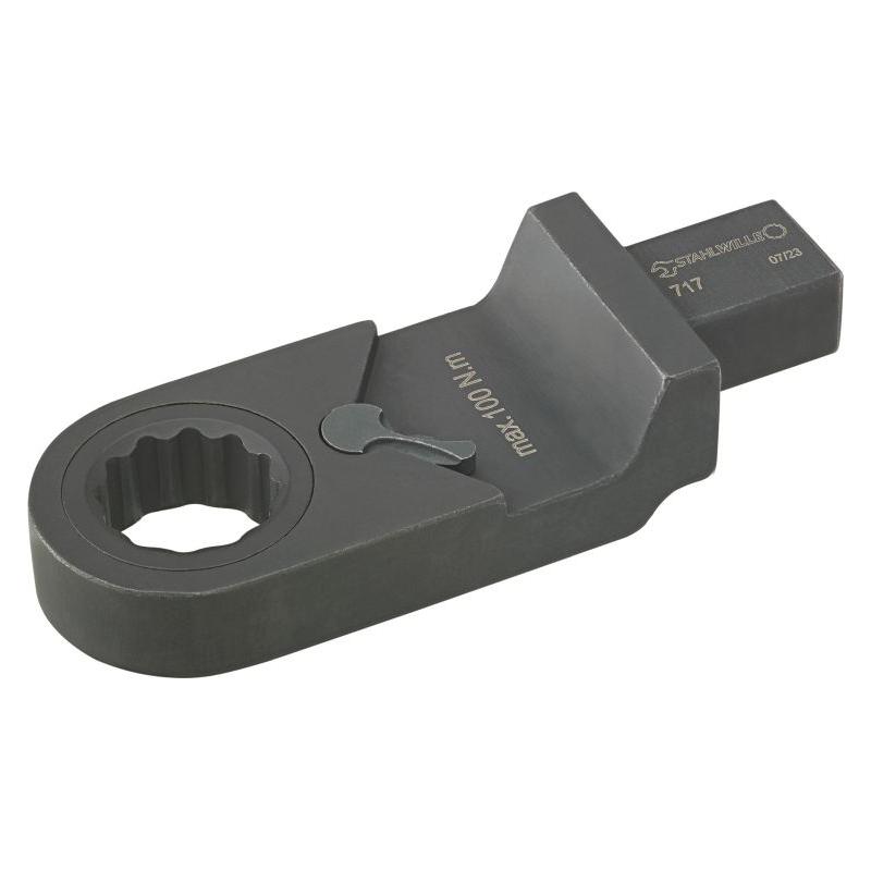 717/19 - Końcówka wtykowa oczkowa z grzechotką 9x12 mm, 19 mm, 58170119