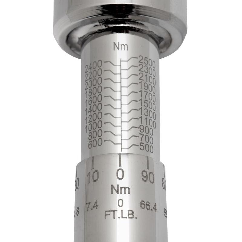 7455-1500 - Klucz dynamometryczny, regulowany z grzechotką stałą 1", 300-1500 Nm, skala liniowa