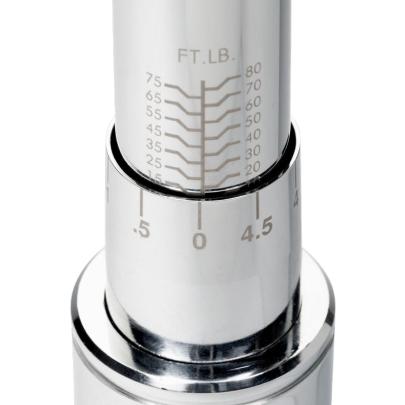 7456-80LB - Klucz dynamometryczny, regulowany z uchylna grzechotką 3/8", 10-80 lbf.ft, skala liniowa