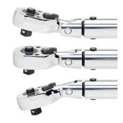 7456-80LB - Klucz dynamometryczny, regulowany z uchylna grzechotką 3/8", 10-80 lbf.ft, skala liniowa