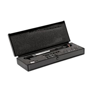 6852-5/S17 - Klucz dynamometryczny, regulowany, skala liniowa, stały uchwyt bitowy 1/4", 1-5 Nm, wersja MINI + bity