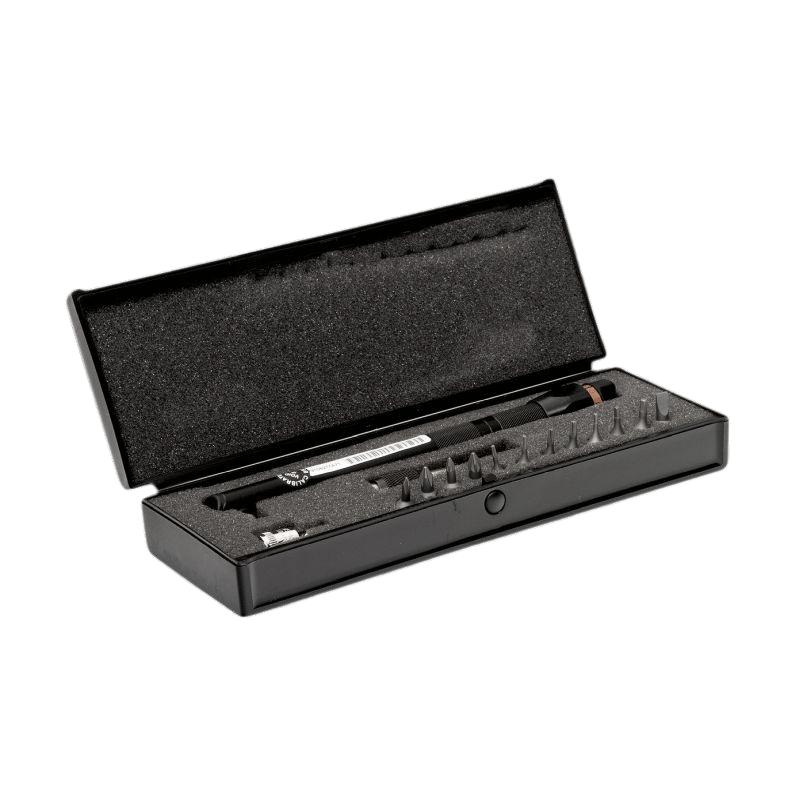 6852-5/S17 - Klucz dynamometryczny, regulowany, skala liniowa, stały uchwyt bitowy 1/4", 1-5 Nm, wersja MINI + bity