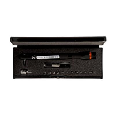 6852-5/S17 - Klucz dynamometryczny, regulowany, skala liniowa, stały uchwyt bitowy 1/4", 1-5 Nm, wersja MINI + bity