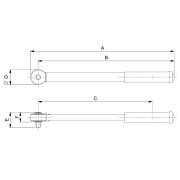 7455-100 - Klucz dynamometryczny, regulowany z grzechotką stałą 3/8", 20-100 Nm, skala liniowa