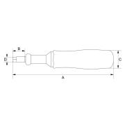 TSS120 - Wkrętak dynamometryczny, regulowany, skala liniowa, 10-120 cNM