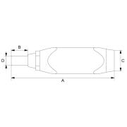 6876N - Mechaniczny wkrętak dynamometryczny 1/4", 7-70 cNM