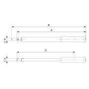 TAWMB930M - Cyfrowy klucz dynamometryczny z Bluetooth® z pamięcią i prostokątnym gniazdem, 1,5-30 Nm (1,1-22,1 lbf.ft), 9x12 mm