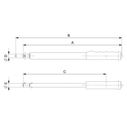 TAWMB24800 - Cyfrowy klucz dynamometryczny z Bluetooth® z pamięcią i prostokątnym gniazdem, 40-800 Nm (29,5-590 lbf.ft), 24x32 mm