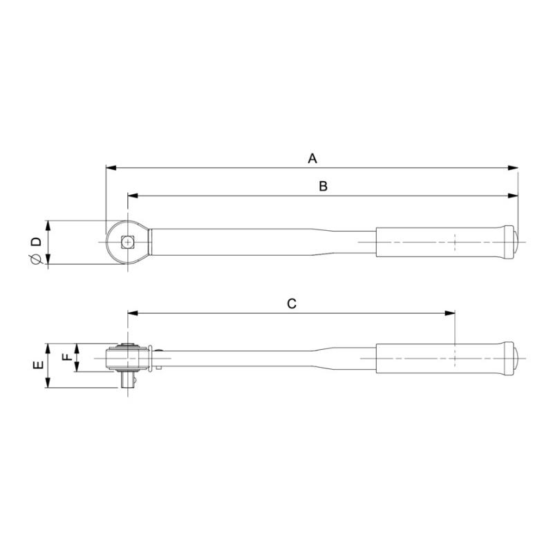 TAWM1412M - Elektroniczny klucz dynamometryczny, pomiar momentu i kąta z grzechotką stałą 1/4", 0,6-12Nm (0,44-8,85 lbf.ft) SLIM