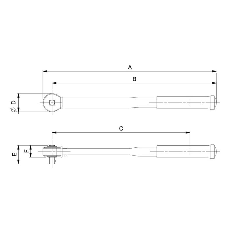 TAWM34800 - Elektroniczny klucz dynamometryczny, pomiar momentu i kąta z grzechotką stałą 3/4", 40-800 Nm (29,5-590 lbf.ft)