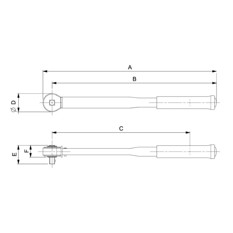 TAW1430M - Elektroniczny klucz dynamometryczny, pomiar momentu i kąta z grzechotką stałą 1/4", 1,5-30 Nm, SLIM
