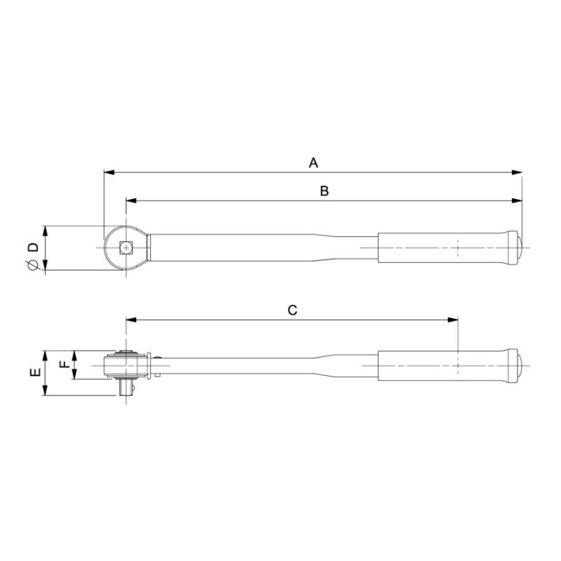 TAW34800 - Elektroniczny klucz dynamometryczny, pomiar momentu i kąta z grzechotką stałą 3/4", 40-800 Nm (29,5-590 lbf.ft)