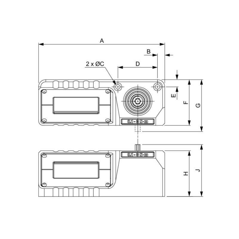 TEA003 - Wielofunkcyjny tester momentu do wkrętaków i kluczy dynamometrycznych, 0,1 - 3 Nm