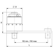 9505-3400 - Wzmacniacz momentu, płyta reakcyjna, 3400 Nm