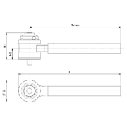 9526B-4500 - Wzmacniacz momentu, proste ramię reakcyjne, 4500 Nm