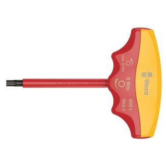 05004981001 - Wkrętak dynamometryczny izolowany VDE 400 i Hex z rękojeścią T, ze sprzęgłem poślizgowym, Hex-Plus, 5 Nm, 5 mm