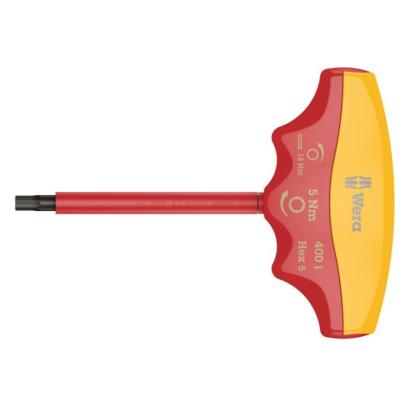 05004981001 - Wkrętak dynamometryczny izolowany VDE 400 i Hex z rękojeścią T, ze sprzęgłem poślizgowym, Hex-Plus, 5 Nm, 5 mm