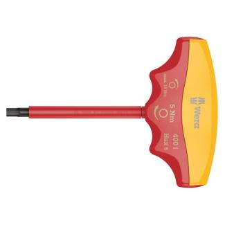 05004980001 - Wkrętak dynamometryczny izolowany VDE 400 i Hex z rękojeścią T, ze sprzęgłem poślizgowym, Hex-Plus, 5 Nm, 4 mm