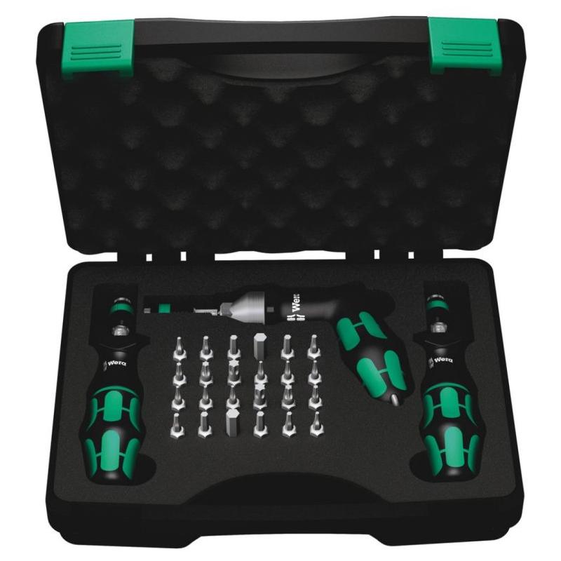 05074739001 - Kraftform torque screwdriver set, with 1/4" hex drive, 0.3-6 Nm + bits (27 pcs.)