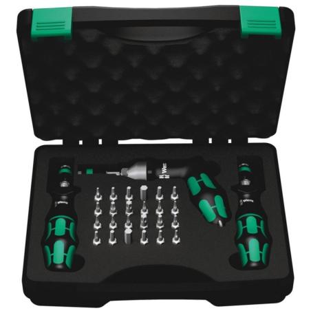 05074739001 - Kraftform torque screwdriver set, with 1/4" hex drive, 0.3-6 Nm + bits (27 pcs.)