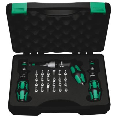 05074739001 - Kraftform torque screwdriver set, with 1/4" hex drive, 0.3-6 Nm + bits (27 pcs.)