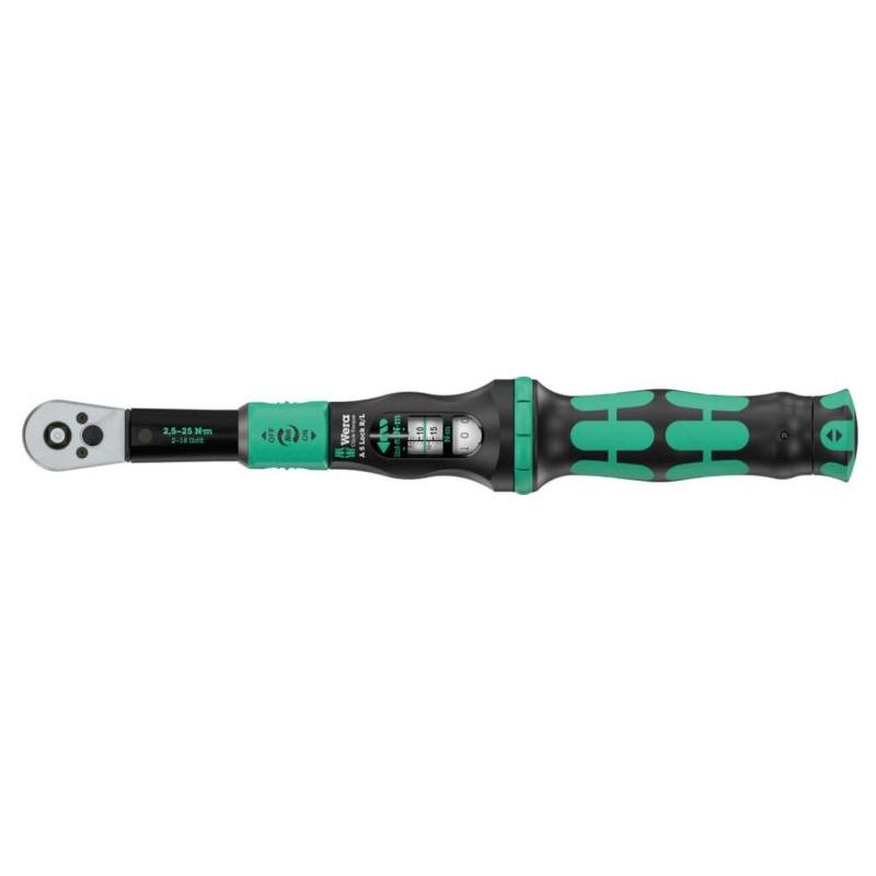 05075693001 - Klucz dynamometryczny Click-Torque A 5 R/L, z przekładanym zabierakiem czworokątnym 1/4", 2,5-25 Nm