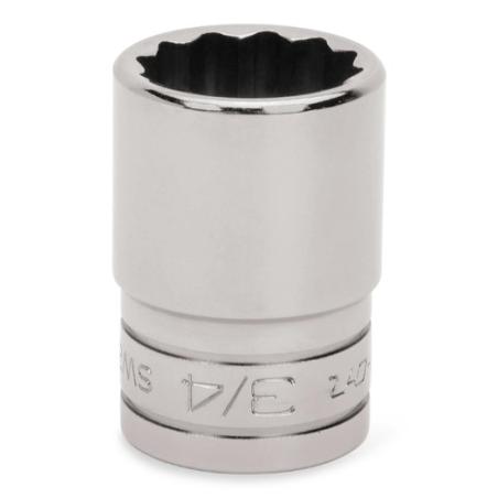 SW181A - Nasadka 1/2" 12-kątna, krótka, calowa, 9/16"