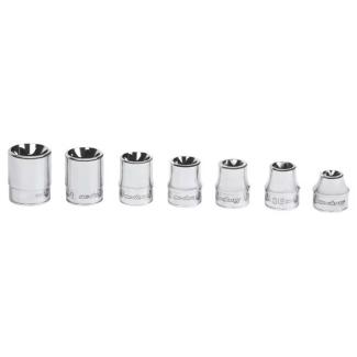 207RFLE - Zestaw nasadek 3/8" do śrub Torx®, niskoprofilowych, E8 - E18 (7 szt.)