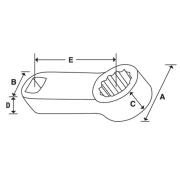 FRESL22 - Końcówka nasadzana oczkowa 3/8", Spline, niskoprofilowa, 11/16"