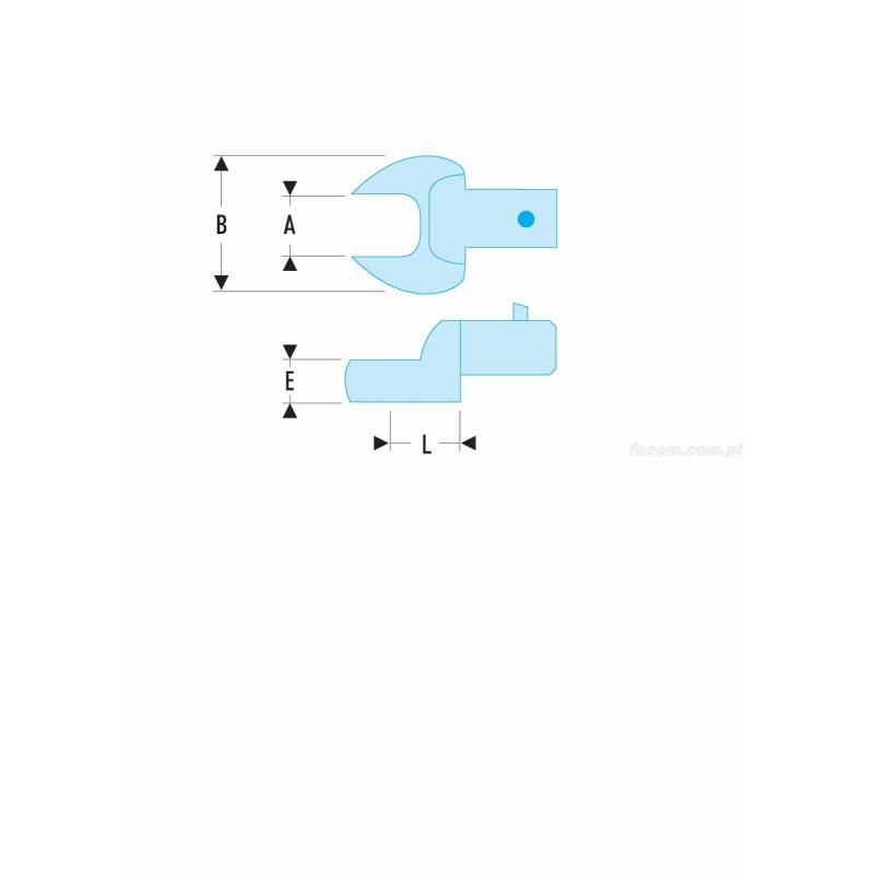 11.1/2 - Końcówka widełkowa calowa – złącze 14 x 18 mm